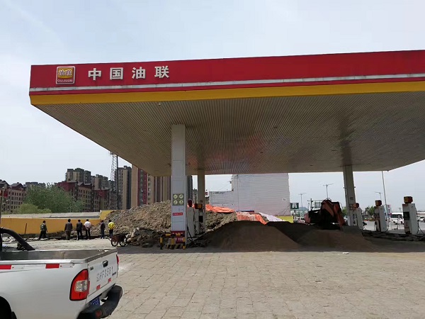 中国油联阜蒙县顺达加油站改造采用正达双层油罐